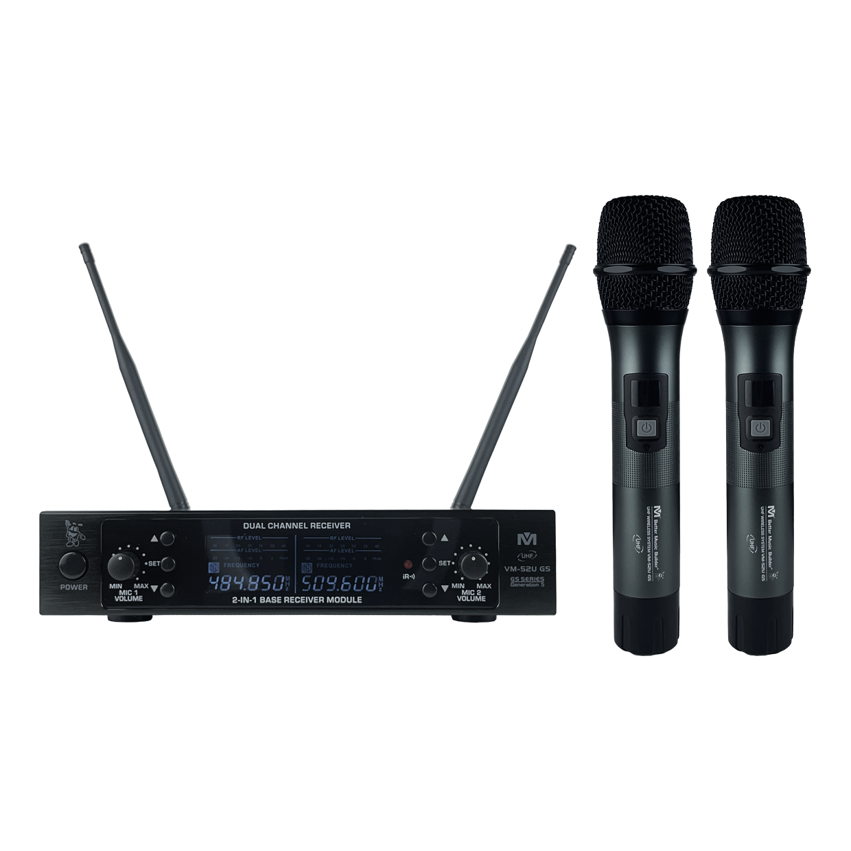 Better Music Builder VM 52U G5 Wireless Microphone Dual Set