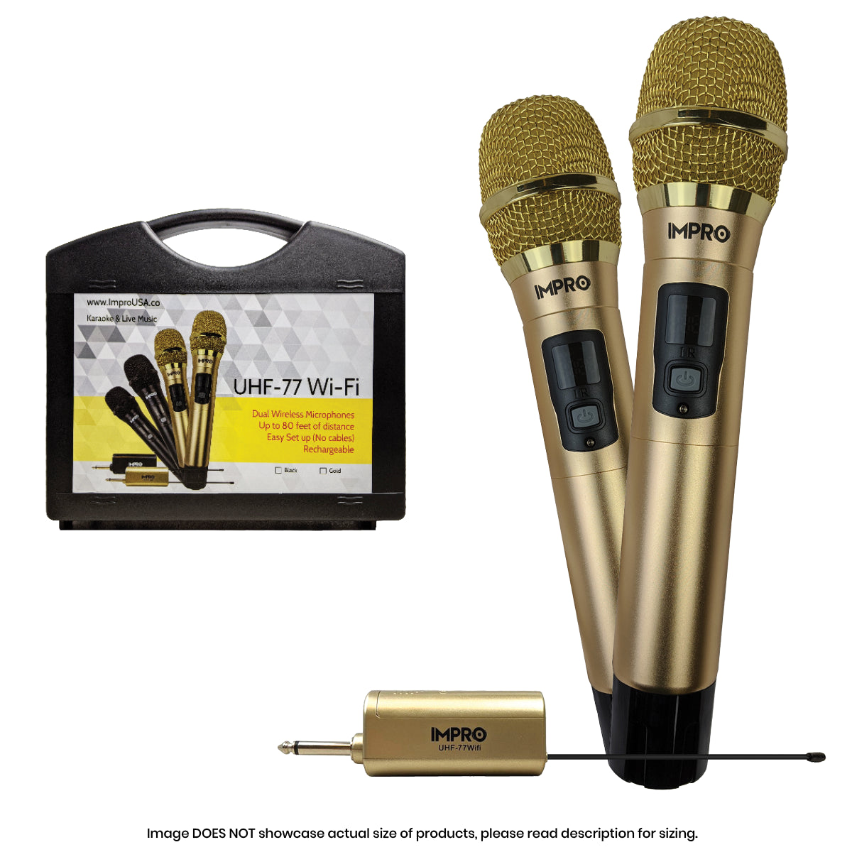 Gold Wireless Karaoke Microphone