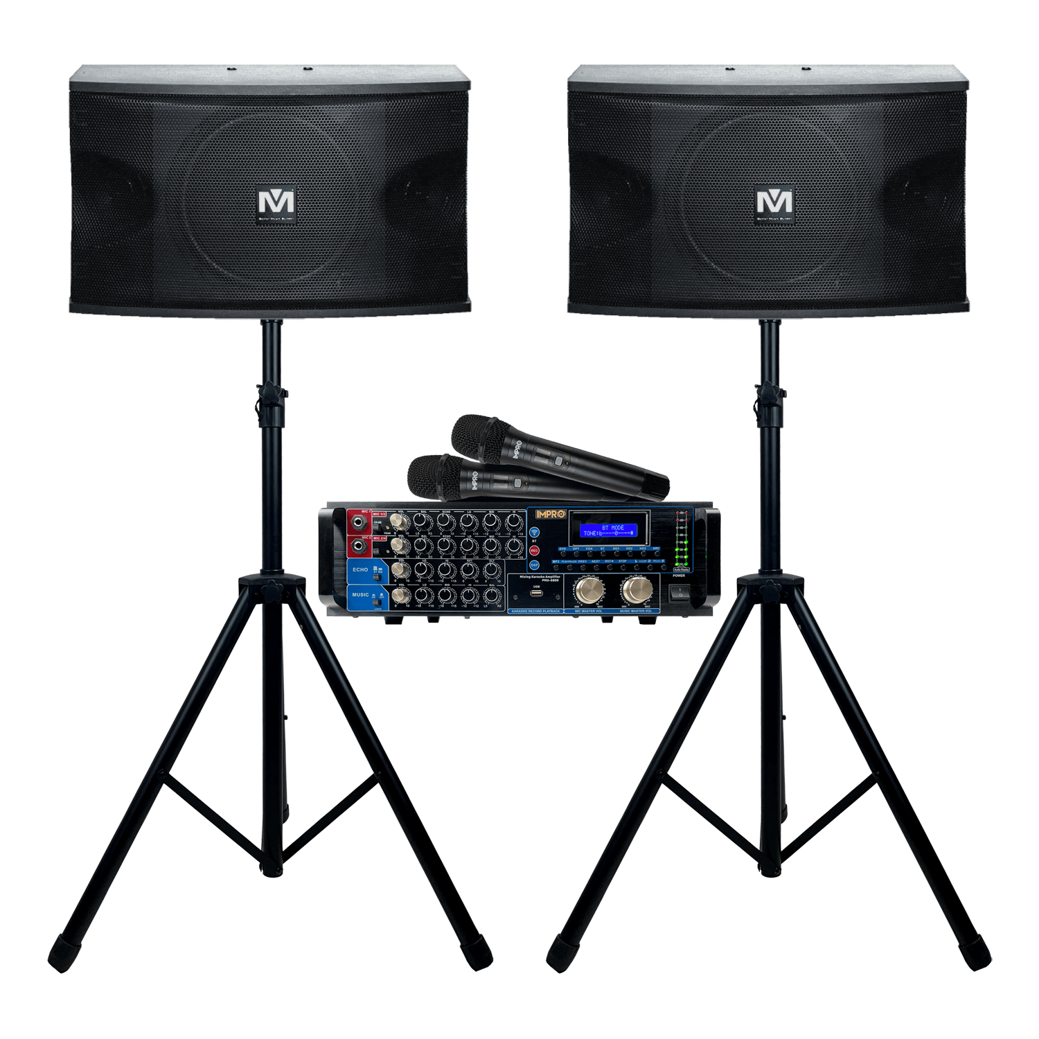 Holiday Encore Bundle 1: Mixing Amplifier, Speakers, Microphones, and Accessories (4 items)