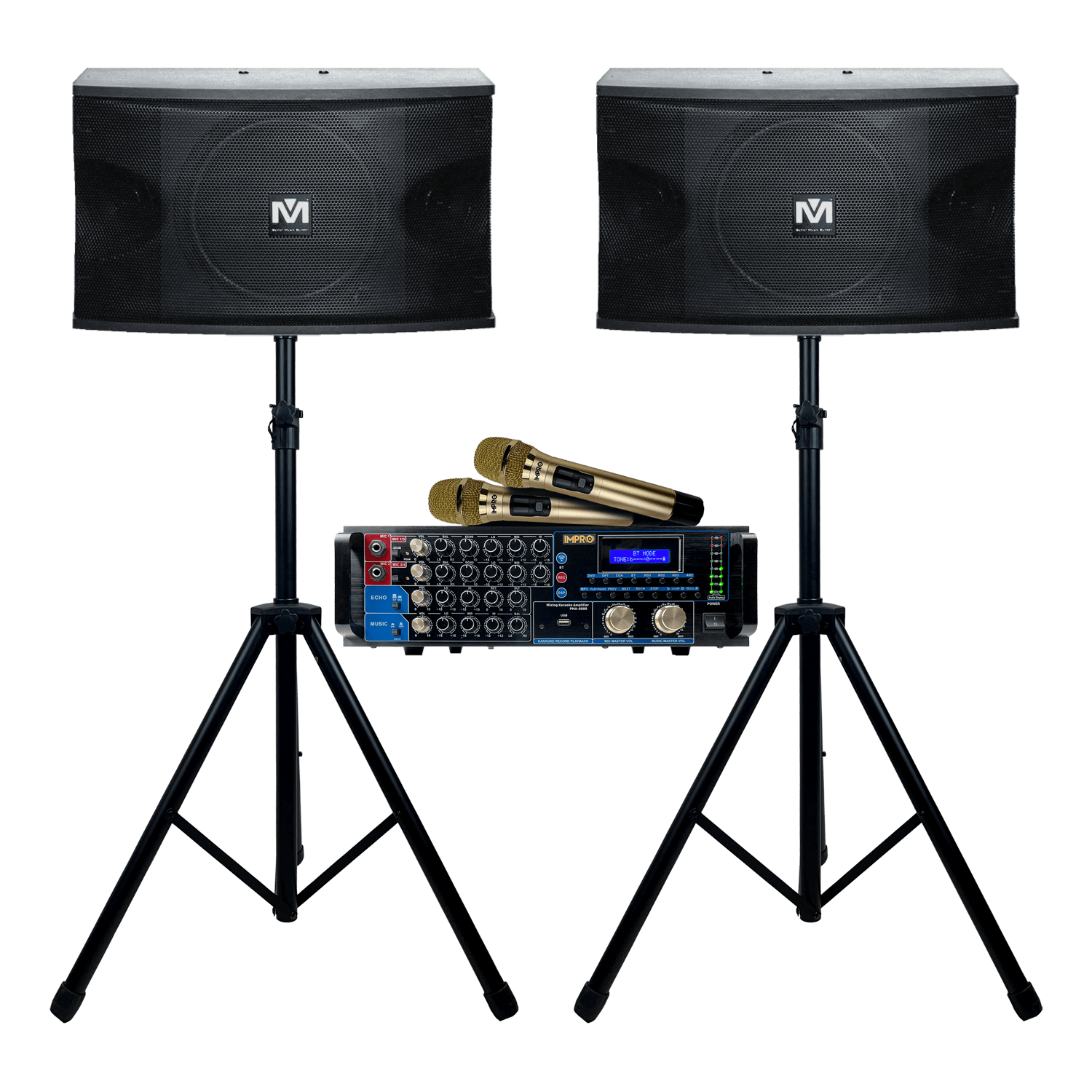 Holiday Encore Bundle 1: Mixing Amplifier, Speakers, Microphones, and Accessories (4 items)